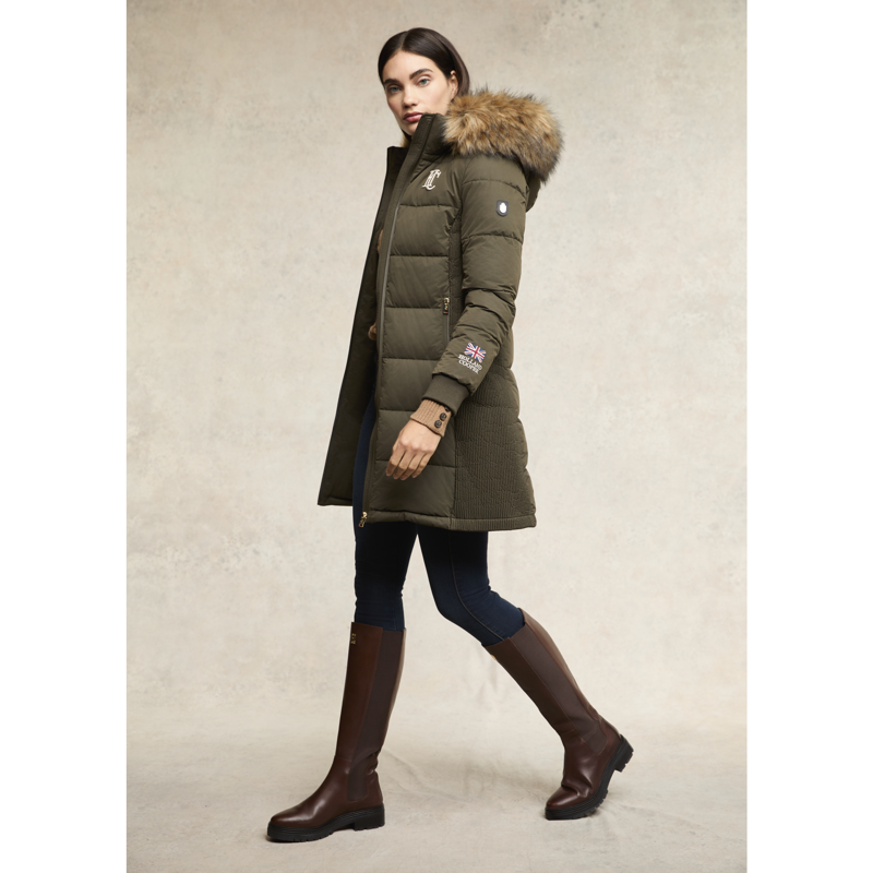 Holland Cooper Team Padded Coat - Khaki-5