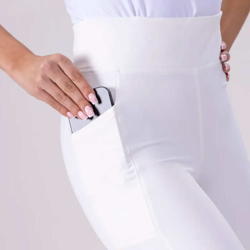 Aubrion Eltar Riding Tights - White-2