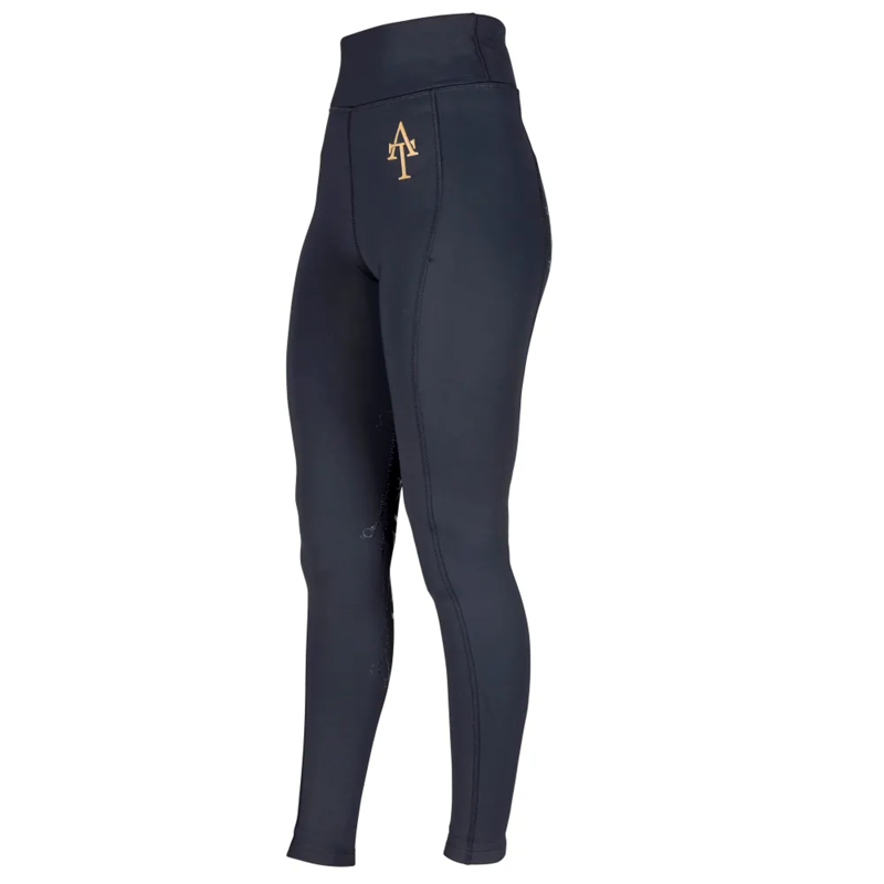 Aubrion Team Winter Riding Tights - Young Rider - Black-1