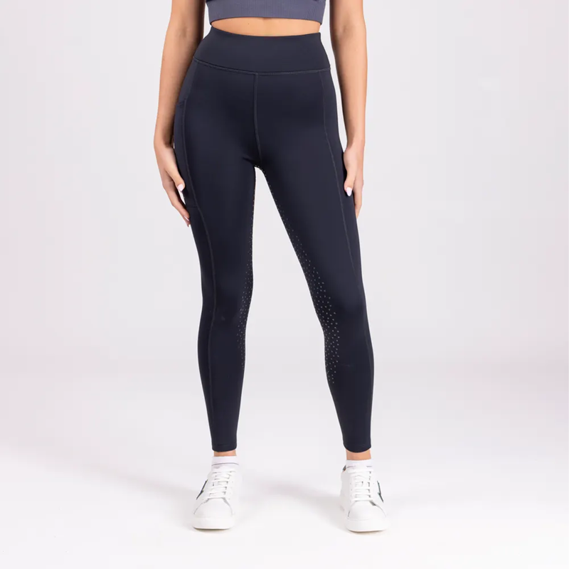 Aubrion Shield Winter Riding Tights - Charcoal-1