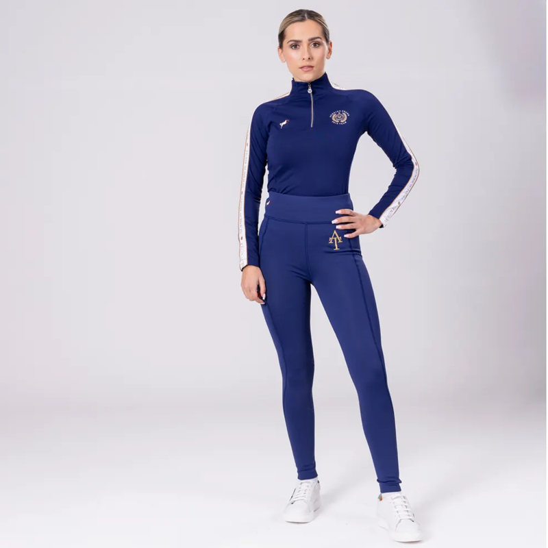 Shires Aubrion Team Long Sleeve Base Layer - Navy-3