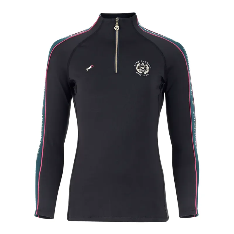 Shires Aubrion Team Long Sleeve Base Layer - Black