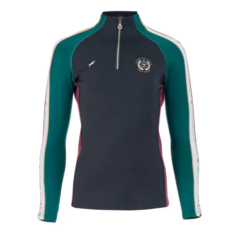 Shires Aubrion Team Long Sleeve Base Layer - Green