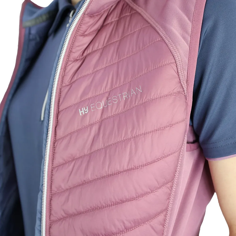 Hy Equestrian Synergy Elevate Sync Lightweight Gilet - Riviera/Grape-2