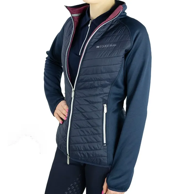 Hy Equestrian Synergy Elevate Sync Lightweight Jacket - Navy/Fig