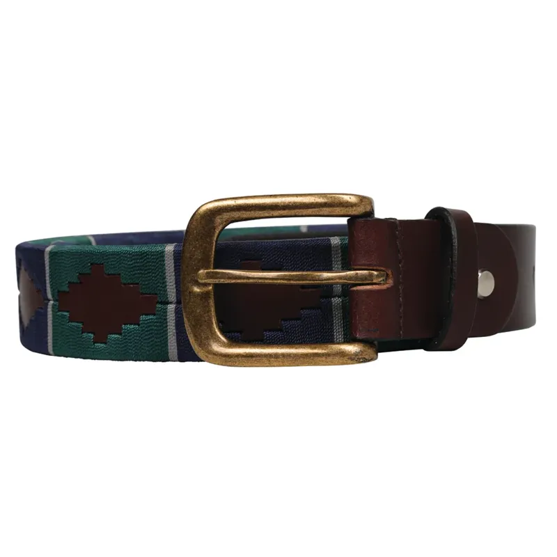 Hy Equestrian Elevate Polo Belt - Navy/Olive Green