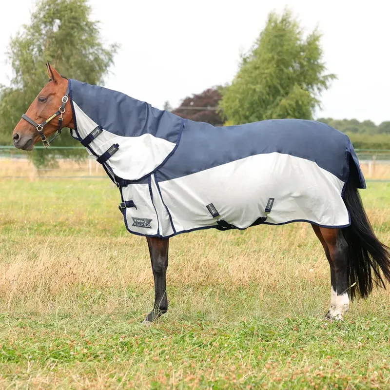 Hy StormX Empra Aqua Shield Fly Rug - Navy/Silver