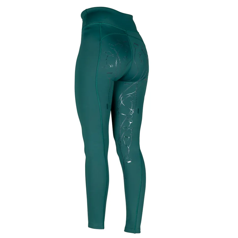 Aubrion Team Winter Riding Tights - Green-1
