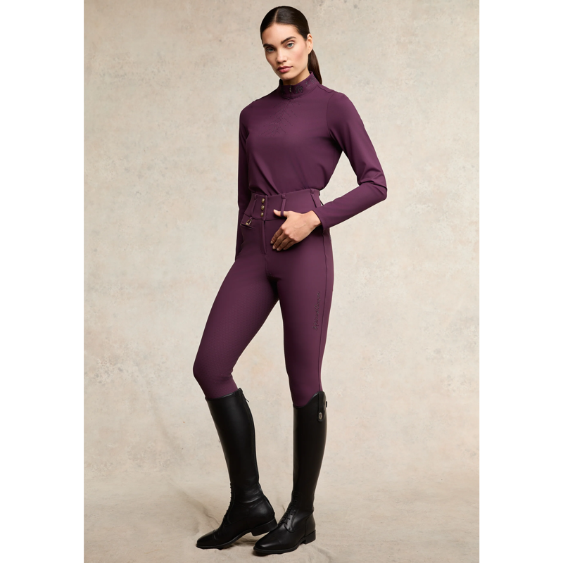 Holland Cooper Crystal Base Layer - Aubergine-1