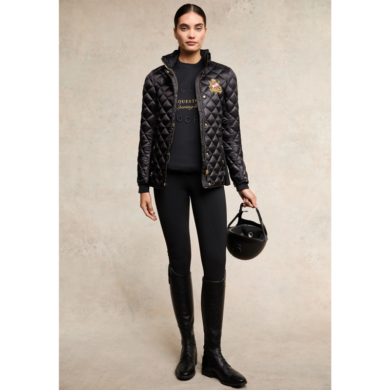 Holland Cooper Crystal Crew Neck Sweat - Black-2