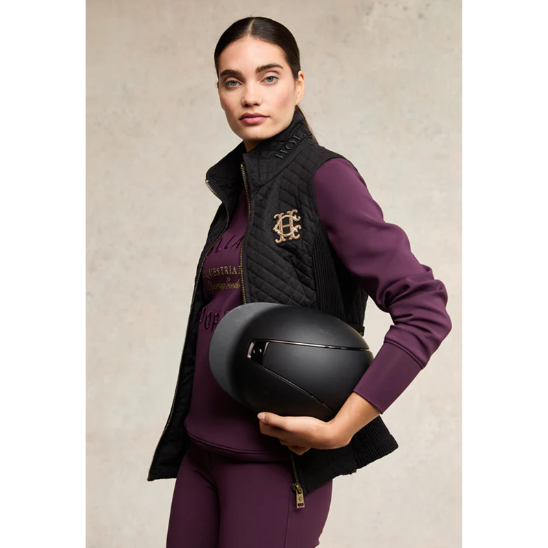 Holland Cooper Crystal Crew Neck Sweat - Aubergine-1