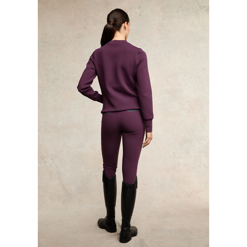 Holland Cooper Crystal Crew Neck Sweat - Aubergine-3