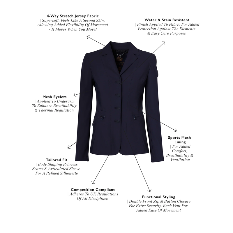 Holland Cooper The Competition Jacket - Matte Ink Navy-4