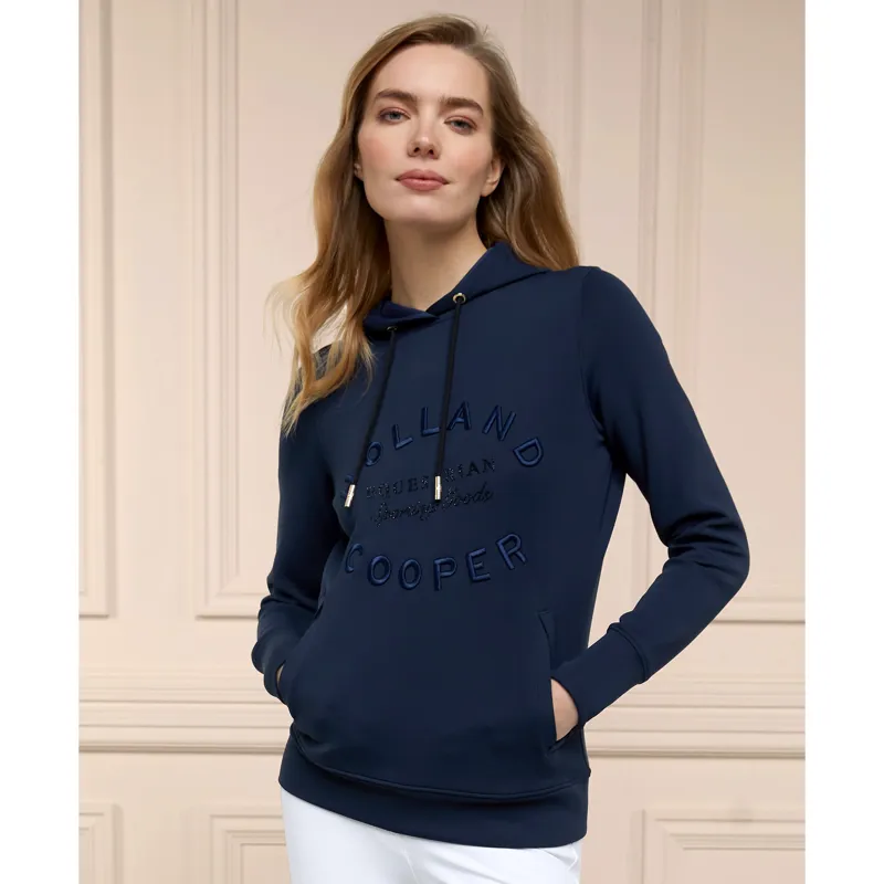 Holland Cooper Crystal Hoodie - Navy