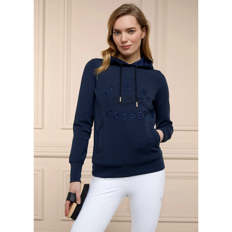 Holland Cooper Crystal Hoodie - Navy-2