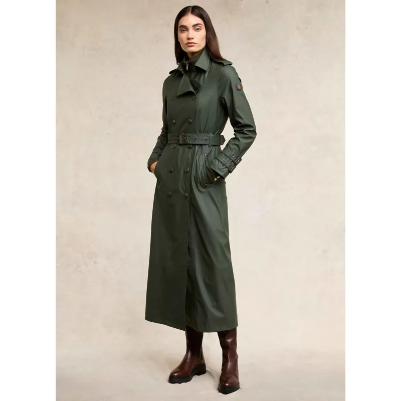 Holland Cooper Kendall Waterproof Full Length Trench - Evergreen