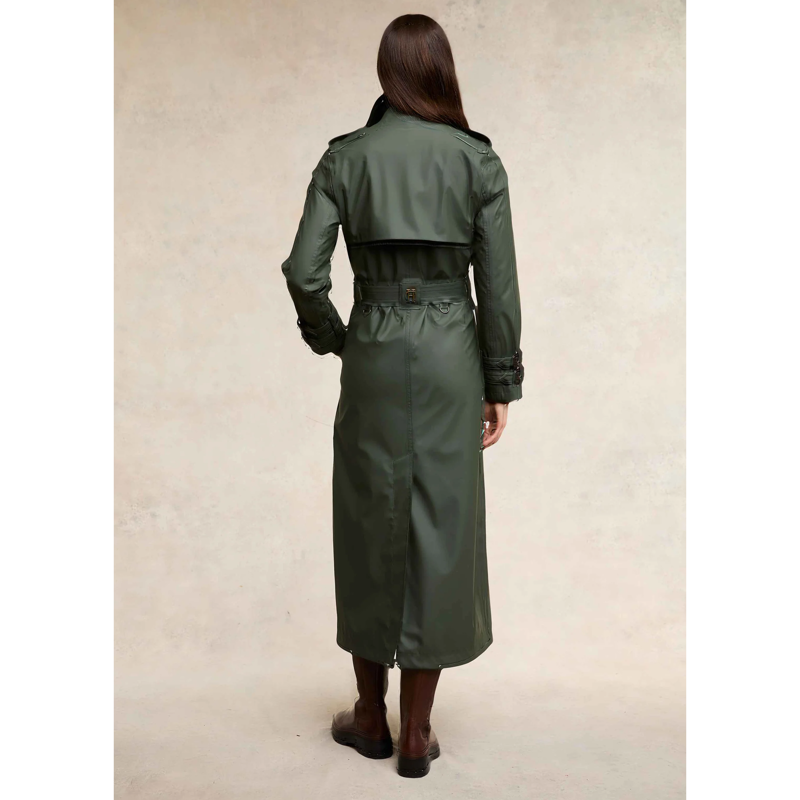 Holland Cooper Kendall Waterproof Full Length Trench - Evergreen-3