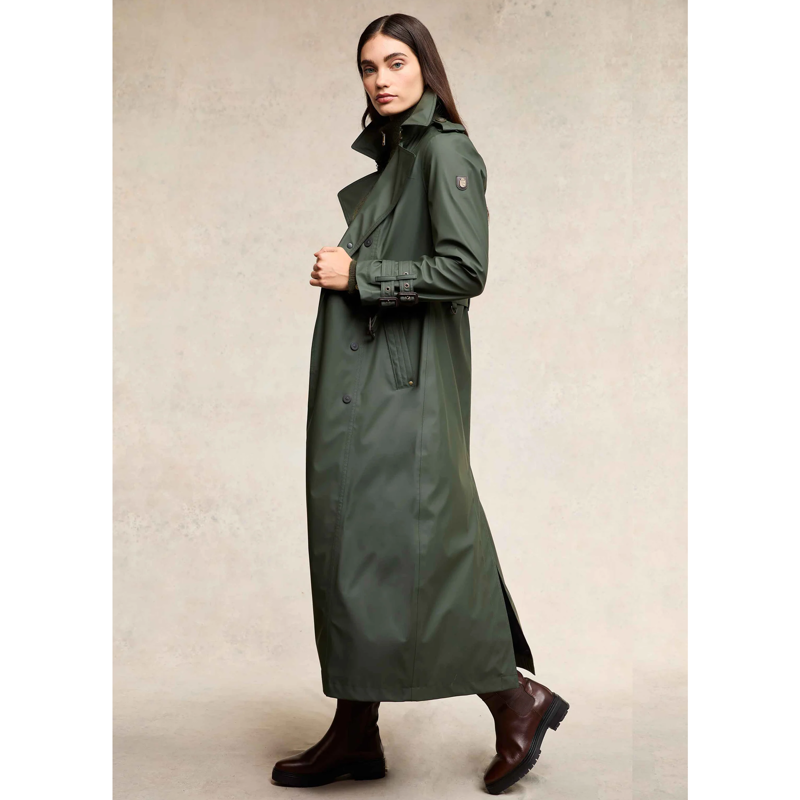 Holland Cooper Kendall Waterproof Full Length Trench - Evergreen-4