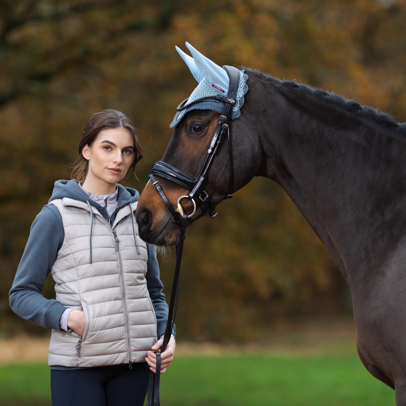 LeMieux Ladies Elle Zip Through Hoodie - Petrol-7