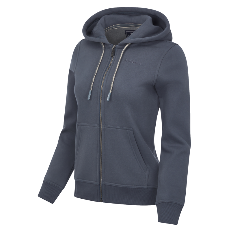 LeMieux Ladies Elle Zip Through Hoodie - Petrol-2