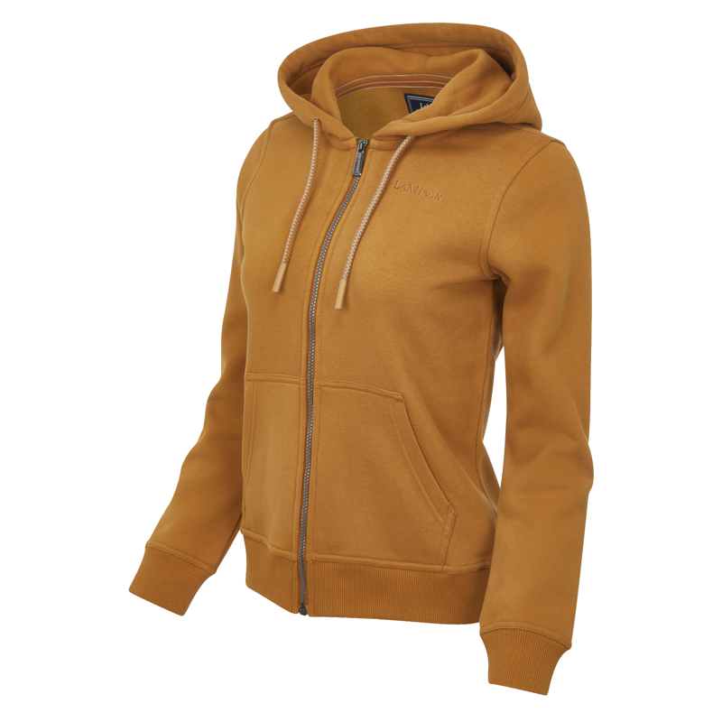 LeMieux Ladies Elle Zip Through Hoodie - Ginger-2