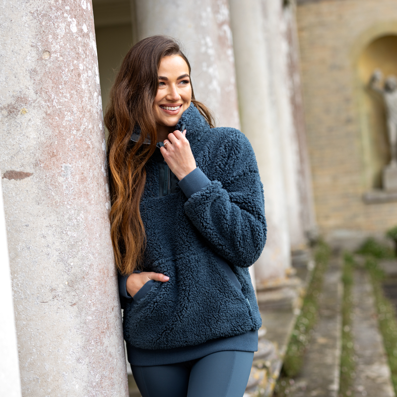 LeMieux Tara Teddy Fleece - Petrol-6