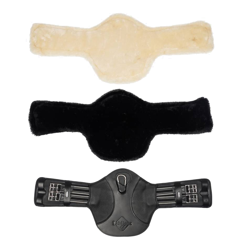 LeMieux Arika Simuwool Contoured Short Stud Girth - Black-4