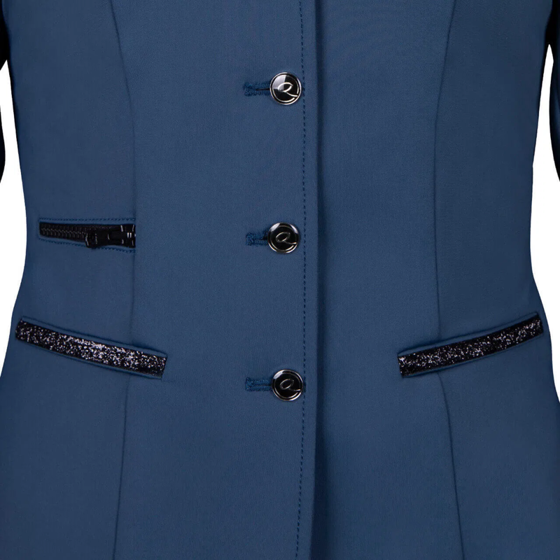 QHP Competition Jacket Juliet Junior - Petrol Blue-2