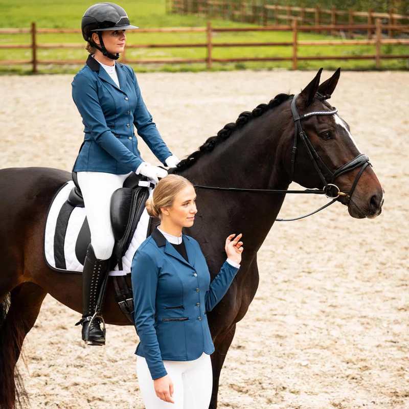 QHP Competition Jacket Juliet - Petrol Blue-7