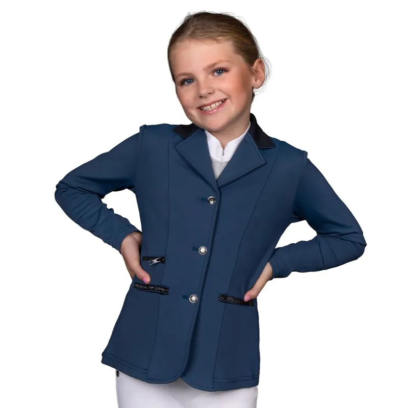QHP Competition Jacket Juliet Junior - Petrol Blue