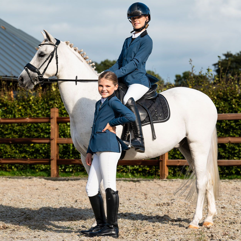 QHP Competition Jacket Juliet Junior - Petrol Blue-8