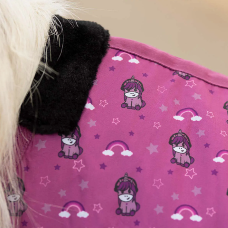 QHP Stable Rug Sterrin Fleece - Popping-2