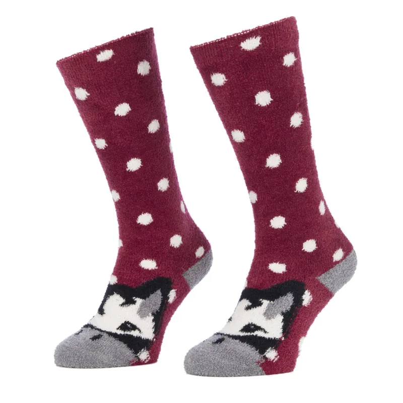 LeMieux Adult Fluffy Character Socks - Razzle