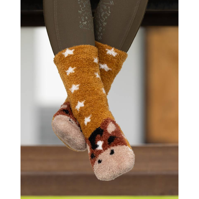 LeMieux Mini Fluffy Character Socks - Chancer-1