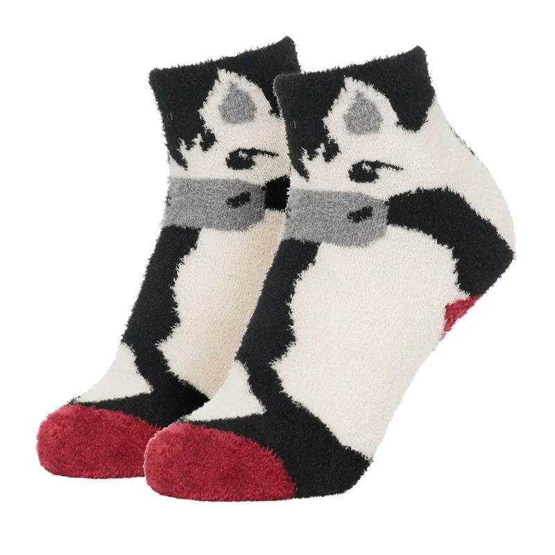 LeMieux Mini Fluffy Character Socks - Razzle