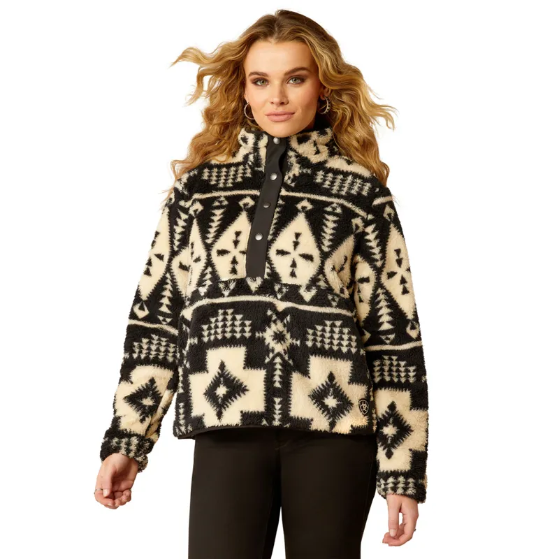 Ariat Women's Berber Snap Front Sweatshirt - Winslow Southwest Print