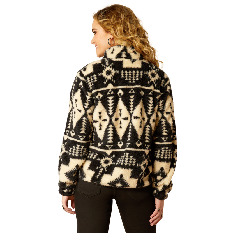 Ariat Women's Berber Snap Front Sweatshirt - Winslow Southwest Print-1