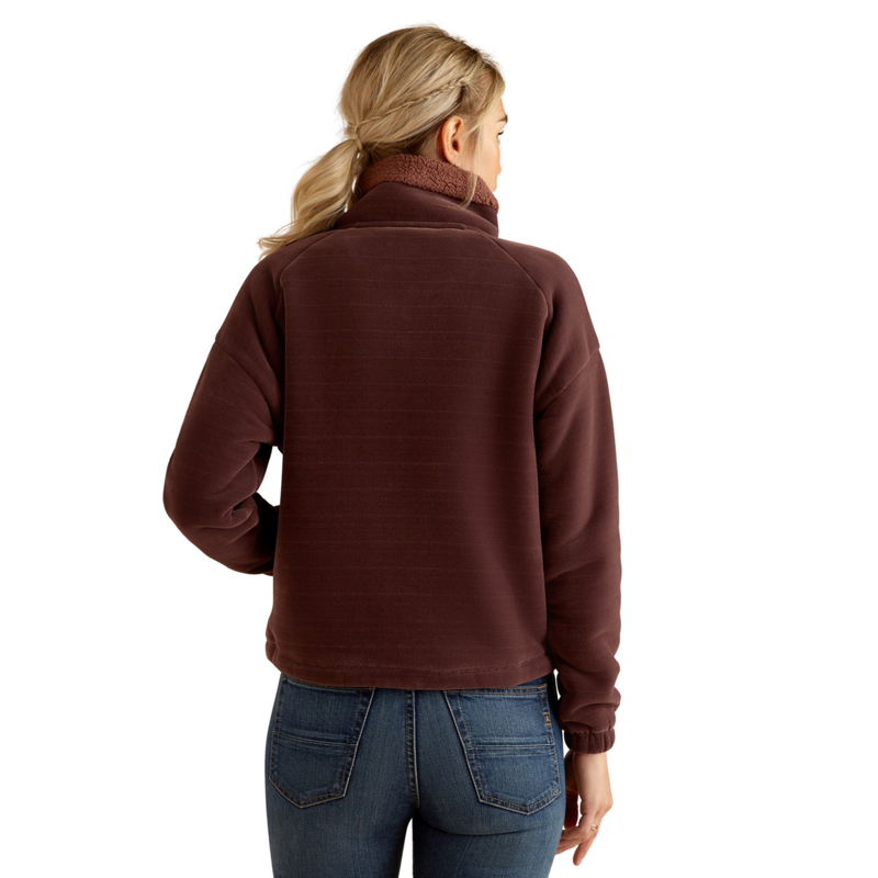 Ariat Women's Lafayette Full Zip Sweatshirt - Marron-1