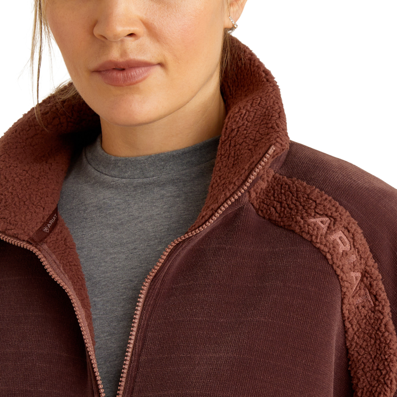 Ariat Women's Lafayette Full Zip Sweatshirt - Marron-2