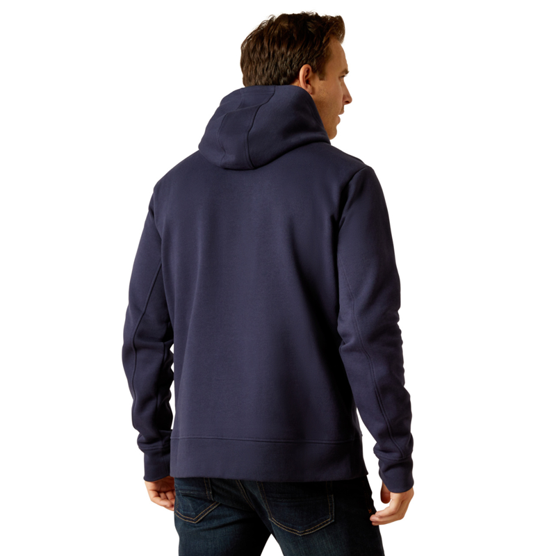 Ariat Men's Rabere Hoodie - Navy Eclipse-1