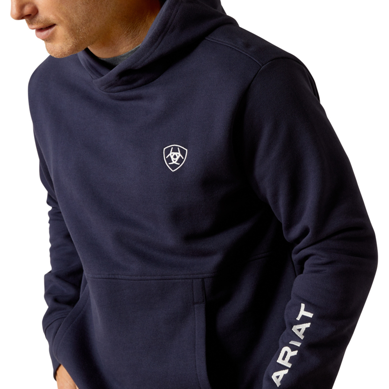 Ariat Men's Rabere Hoodie - Navy Eclipse-2