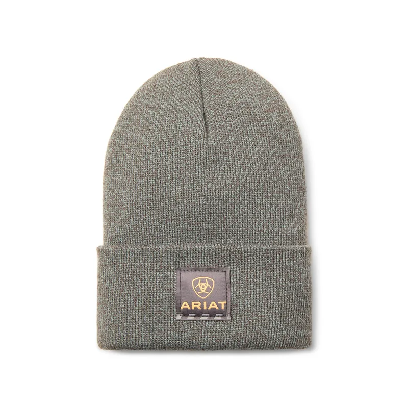 Ariat Men's Rebar Beanie - Balsam Green/Dark Green