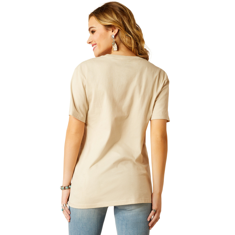 Ariat Women's Ariat Keep Walkin' Cowboy T-Shirt - Natural-1