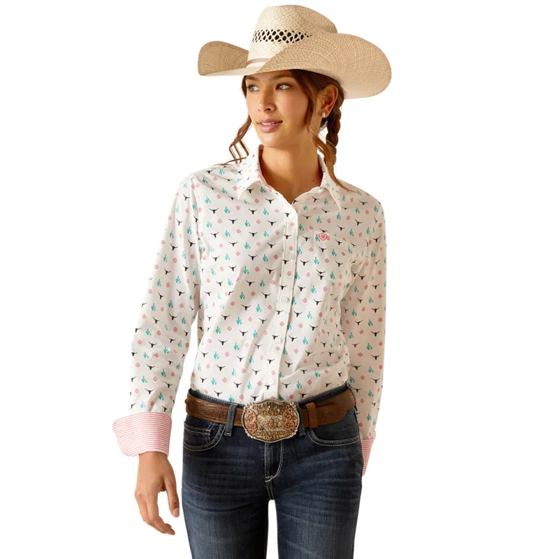 Ariat Women's Kirby Stretch Western Shirt - Steer Garden