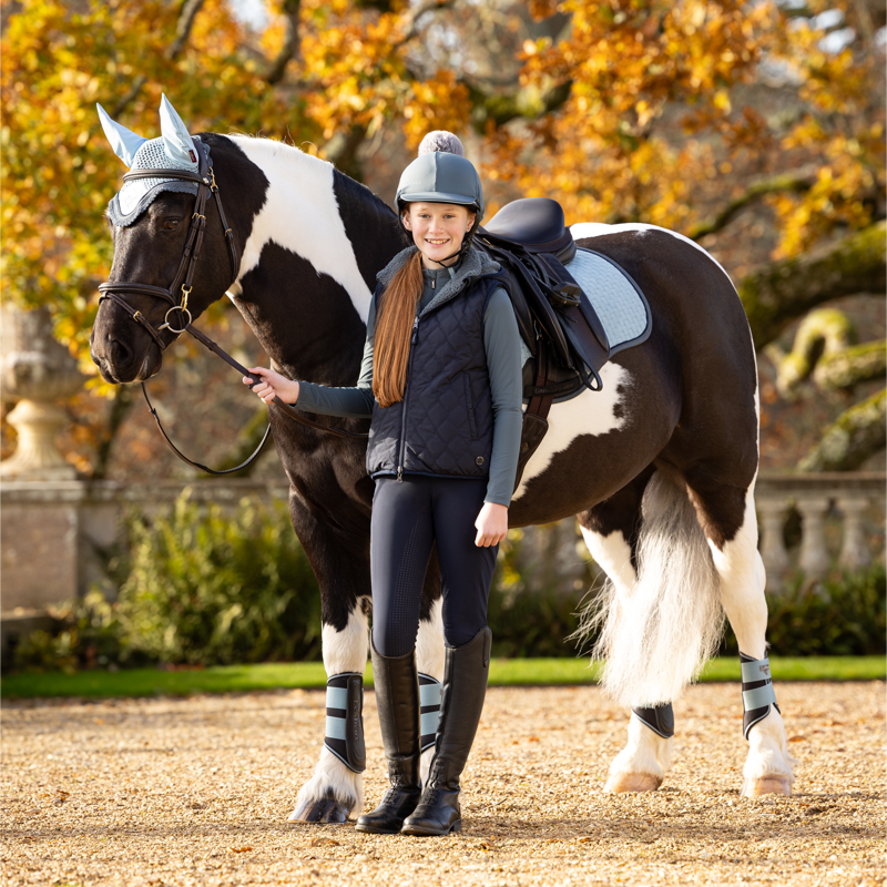 LeMieux Young Rider Eloise Reversible Winter Gilet - Navy-8