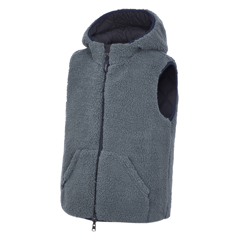 LeMieux Young Rider Eloise Reversible Winter Gilet - Navy-3