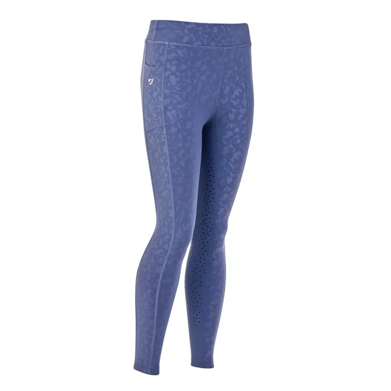 Aubrion Non Stop Riding Tights - Young Rider - Blue