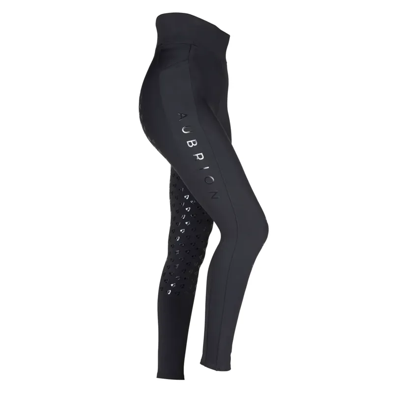 Aubrion Eltar Riding Tights - Young Rider - Black