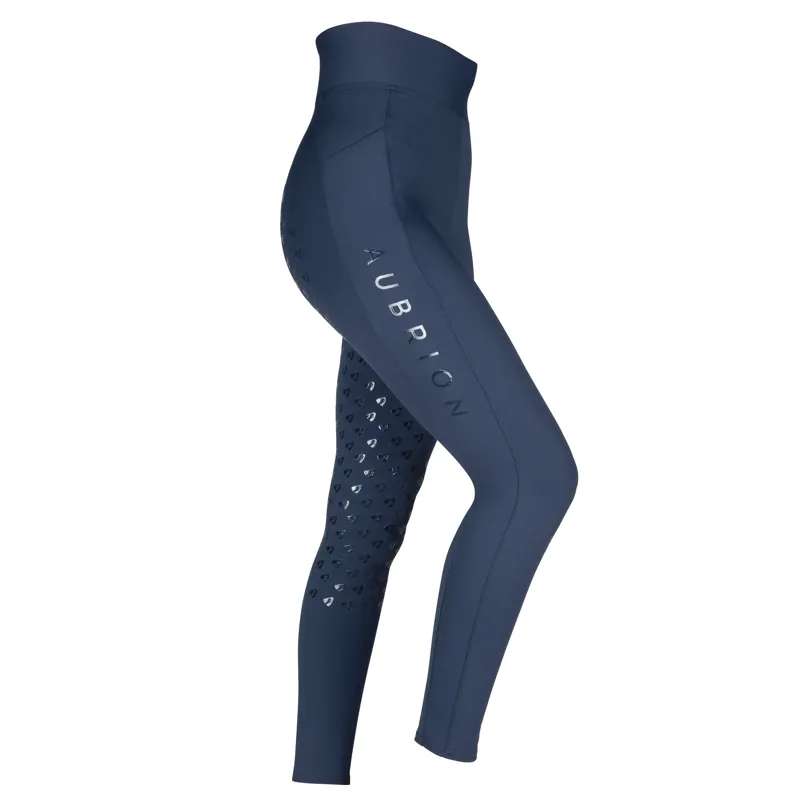 Aubrion Eltar Riding Tights - Young Rider - Navy