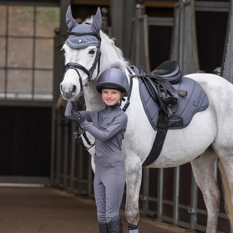 Aubrion Eltar Base Layer - Young Rider - Grey-1